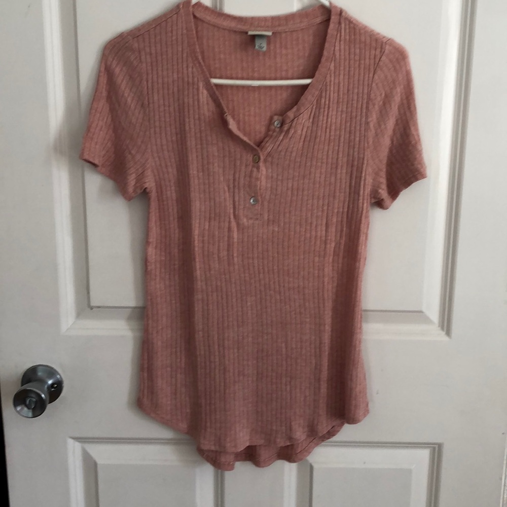 Light Pink Sweater Henley